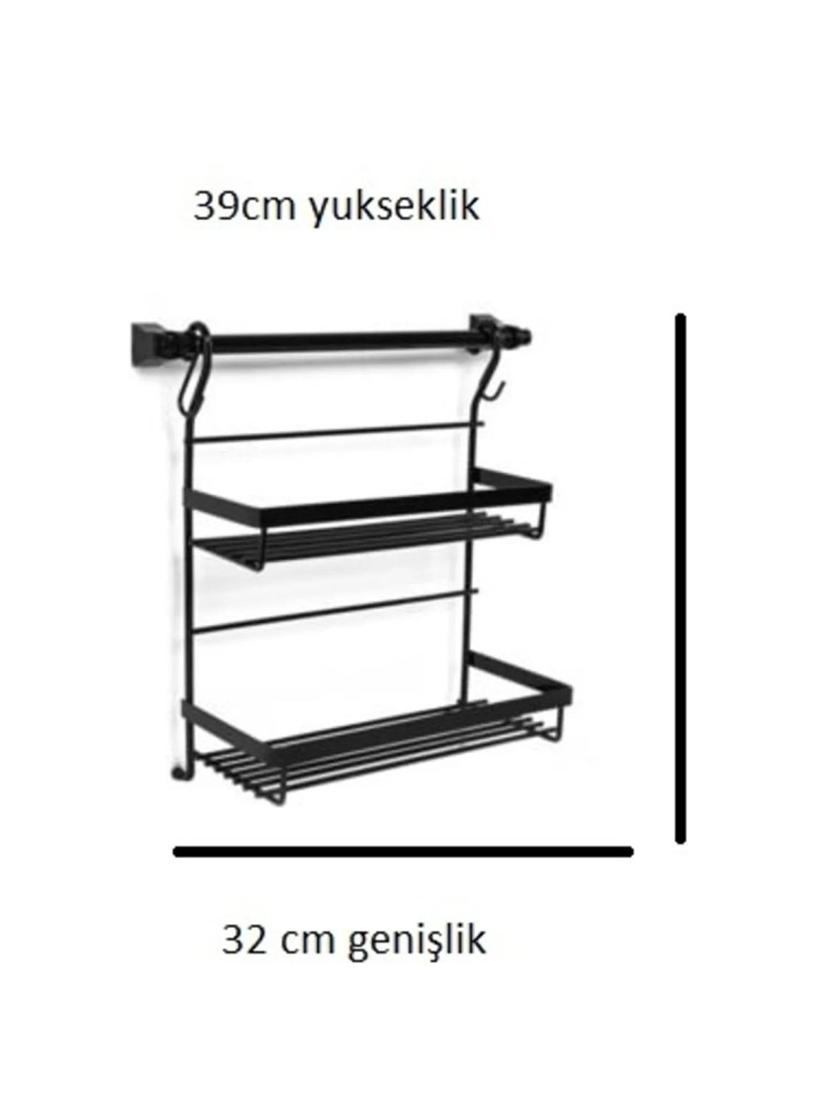 Akın Lux Ikili Mutfak Rafı 2